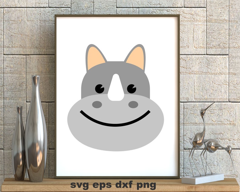 Download Wall Art Baby Rhino Svg Cutting Files Eps Dxf Png Cricut Silhouette Instant File Download Decals Print T Shirts Clip Art Art Collectibles Runnindovetackandmore Com