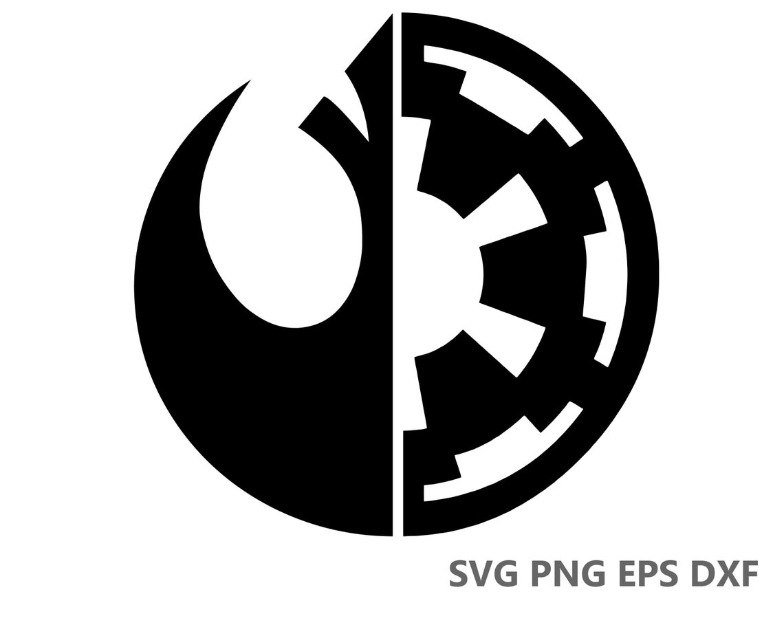 Imperial Rebel Logo Starwars SVG Cutting Files eps dxf png | Etsy