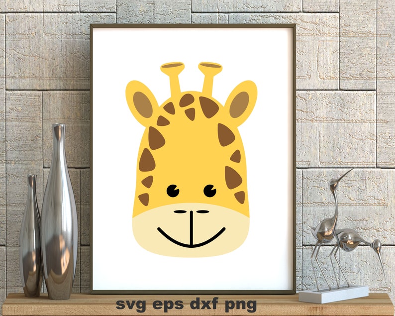 Download Art Collectibles Clip Art Decals Wall Art Baby Giraffe Svg Cutting Files Eps Dxf Png Cricut Silhouette T Shirts Print Instant File Download