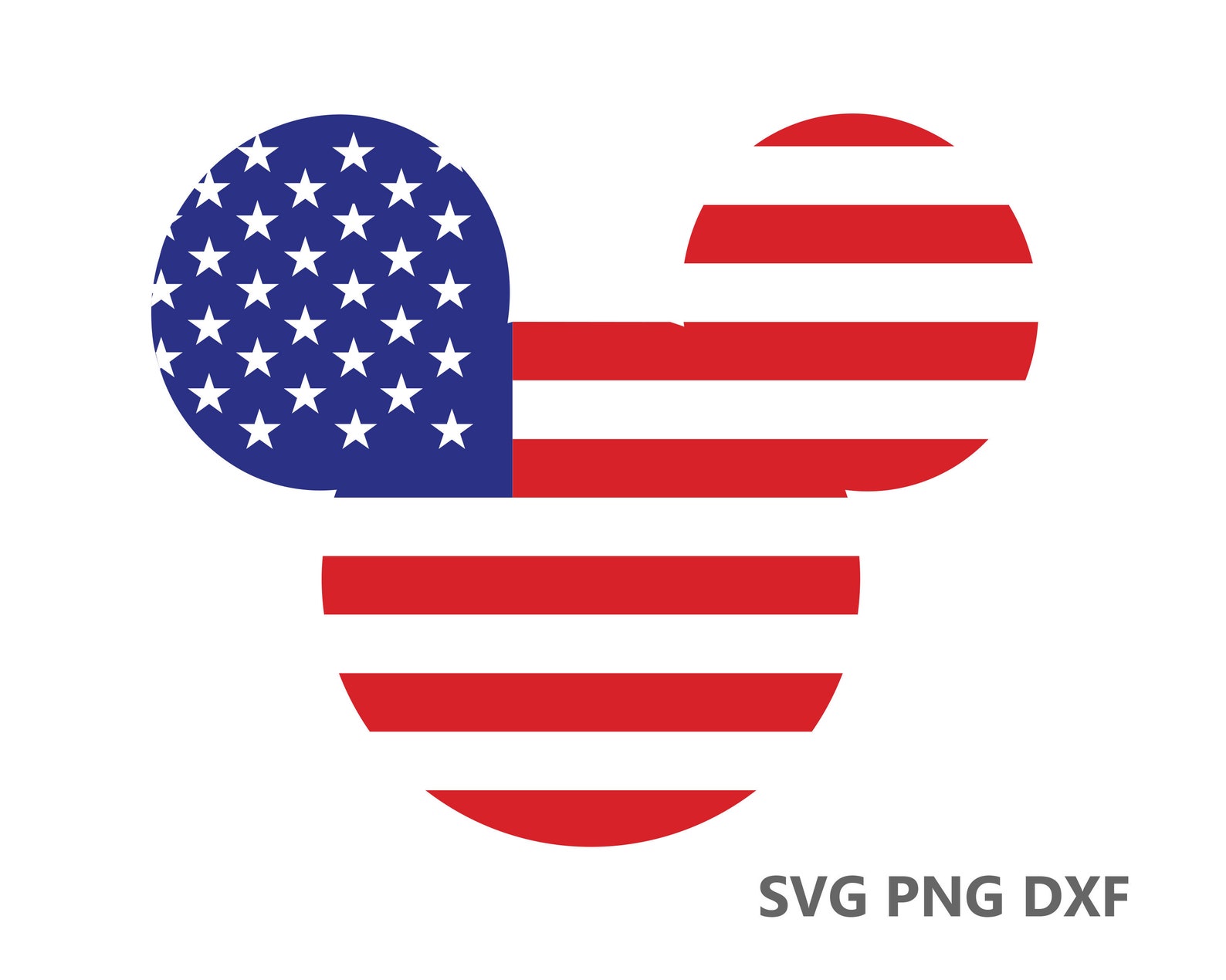 Mickey USA Flag SVG Cutting Files eps dxf png Cricut Etsy