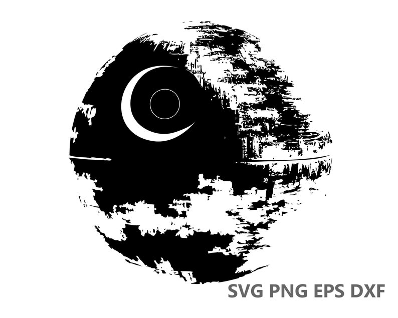 Download Decals Instant File Download Death Star Starwars Svg Cutting Files Eps Dxf Png Cricut Silhouette T Shirts Wall Art Clip Art Art Collectibles Deshpandefoundationindia Org