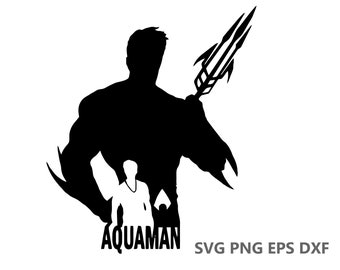 Aquaman Silhouette Etsy