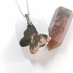 Rhodonite Pendant Necklace