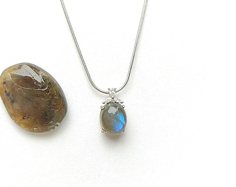 Dainty Labradorite /Aquamarine /Apatite Gemstone Necklaces