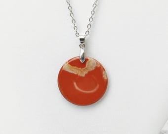 Red Jasper Pendant Necklace