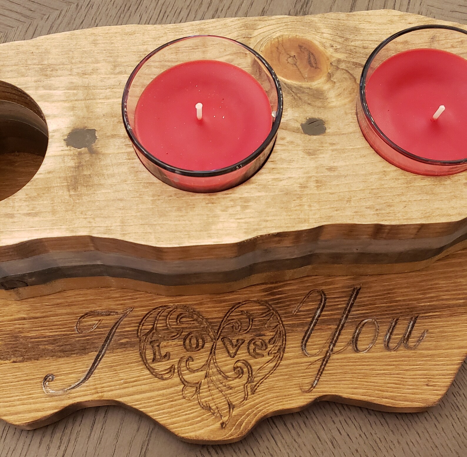 Personalized Candle Holder Text and Color Etsy