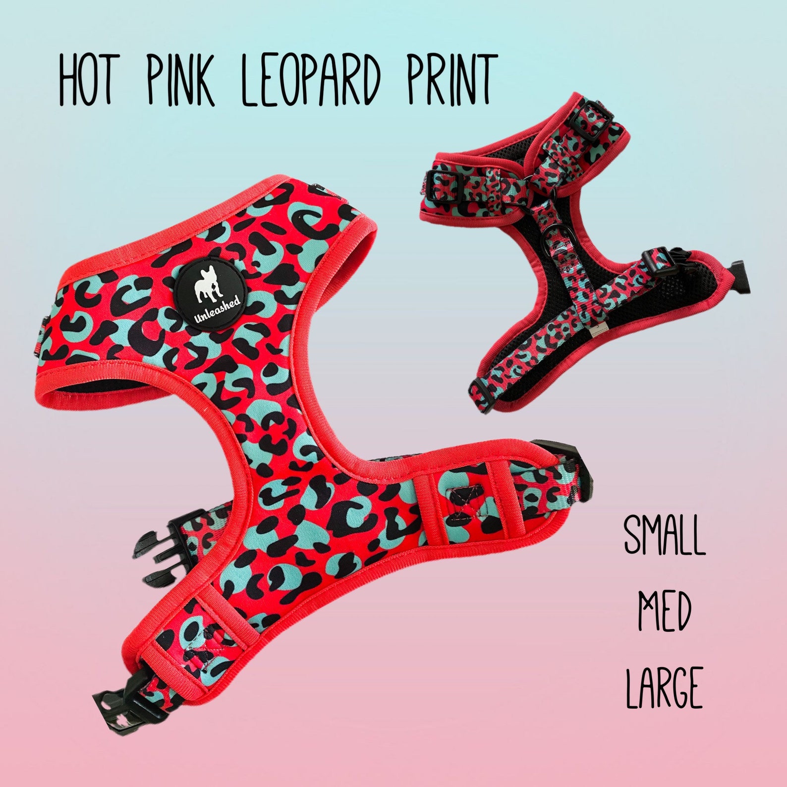 Adjustable Harness Sets Includes Poop Bag Holder Etsy