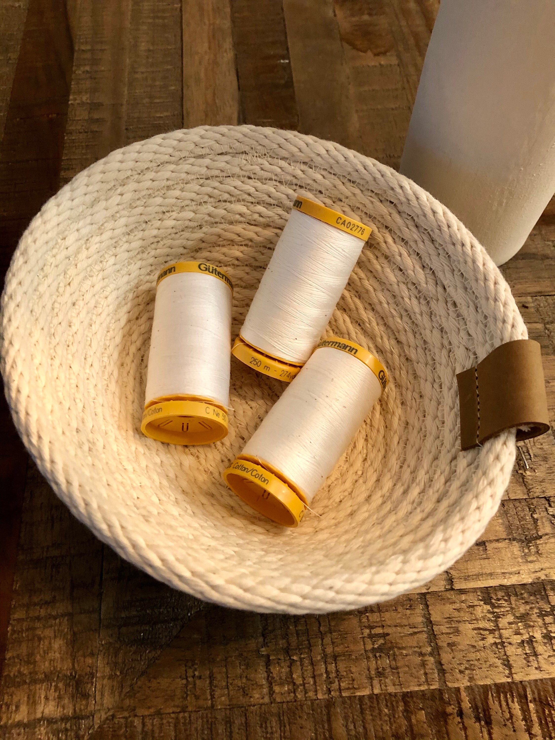 Small Oval Cotton Rope Basket Etsy