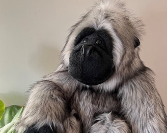 George Gorilla PDF Sewing Pattern Stuffed Animal 18" tall seated