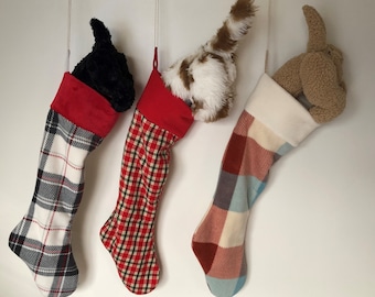 Curious Puppy Christmas Stocking PDF Sewing Pattern