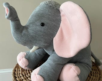 Peanut Elephant PDF Sewing Pattern 15" tall Wooly Mammoth Mastodon