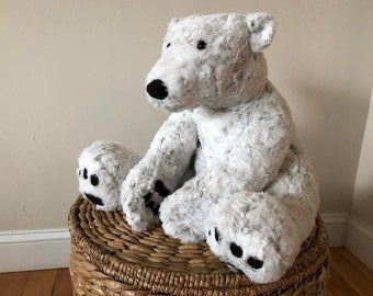 Sherbet Polar Bear PDF Sewing Pattern 30" long Stuffed Animal