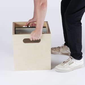 Vinyl LP Record Storage Crate
