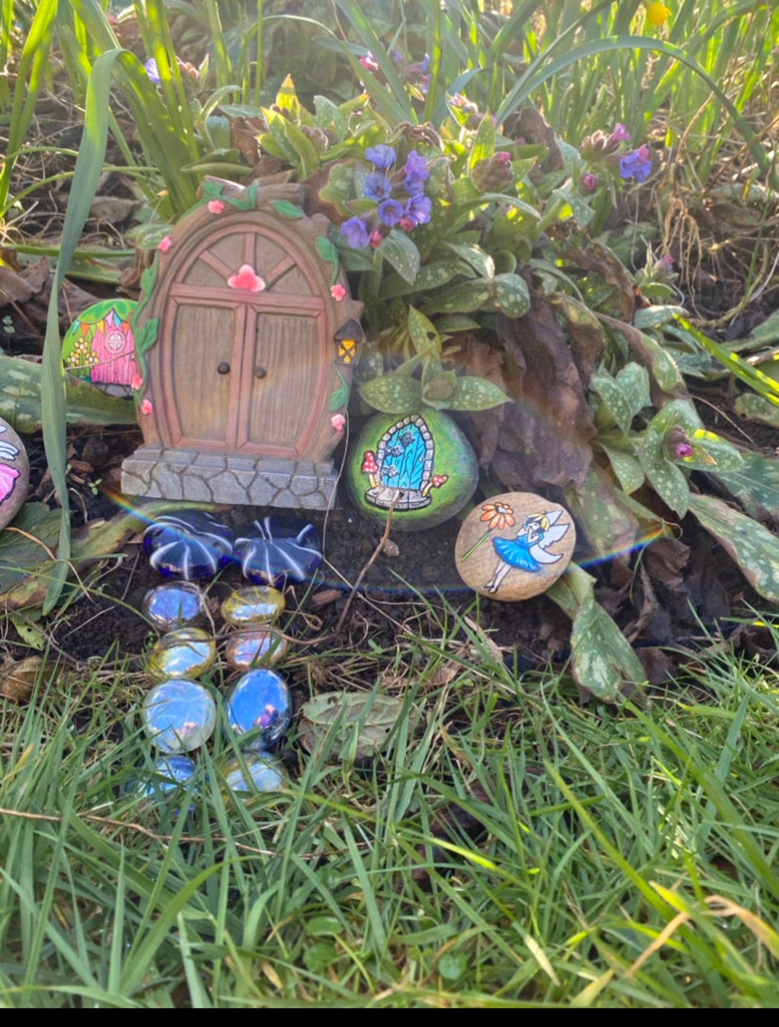 Fairy pebbles/ Fairy garden pebbles/ Hand painted fairy garden Etsy