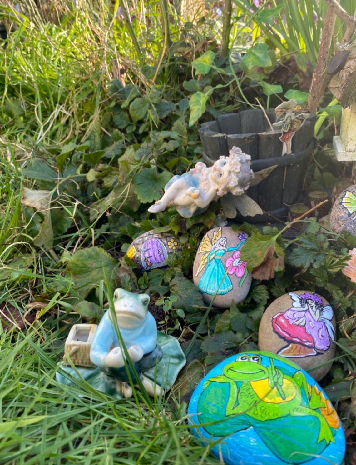 Fairy pebbles/ Fairy garden pebbles/ Hand painted fairy garden Etsy