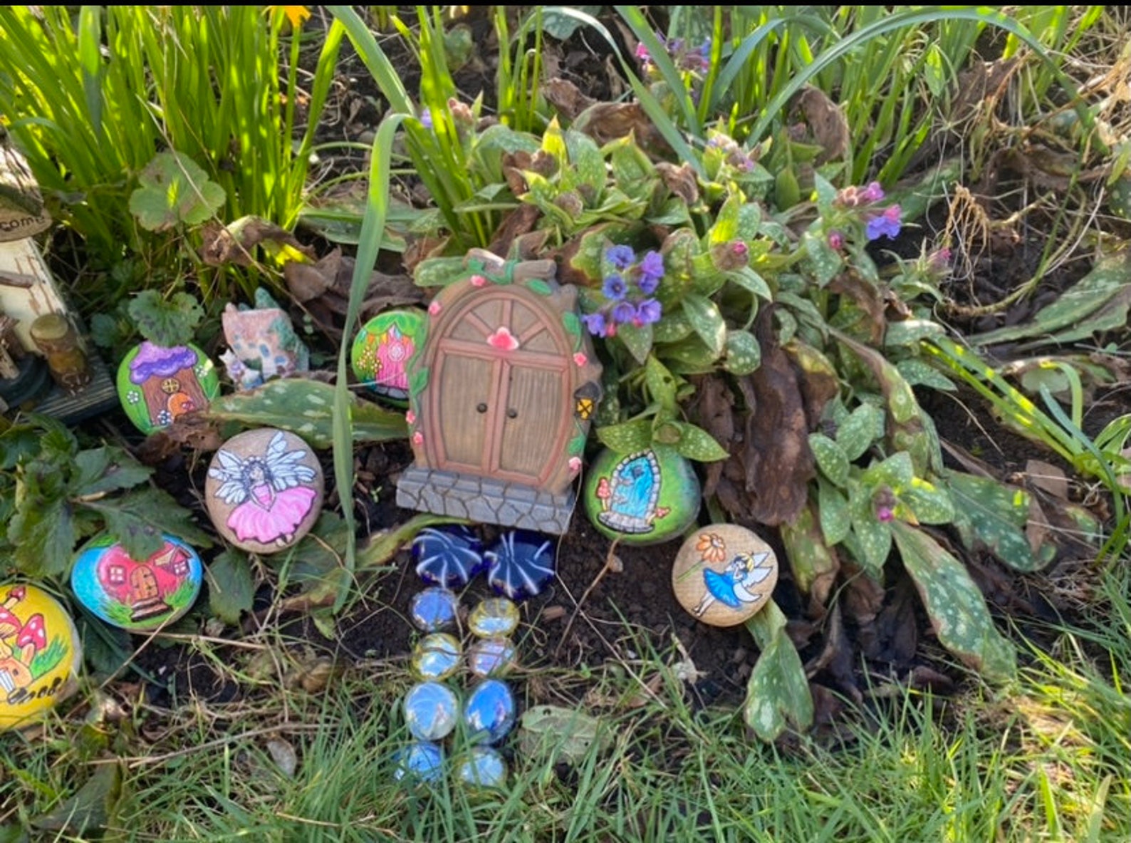 Fairy pebbles/ Fairy garden pebbles/ Hand painted fairy garden Etsy