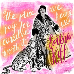 Retrato de Eartha Kitt