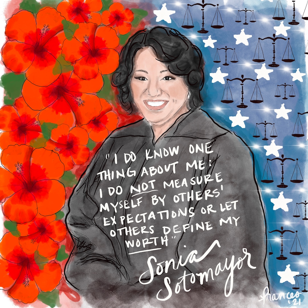 Sonia Sotomayor Portrait - Etsy
