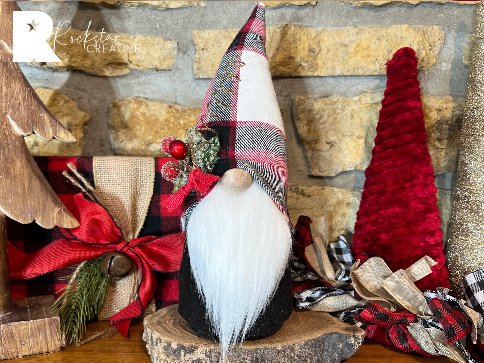 Buy: Folk Holiday Gnome Winter Art Not Personalized