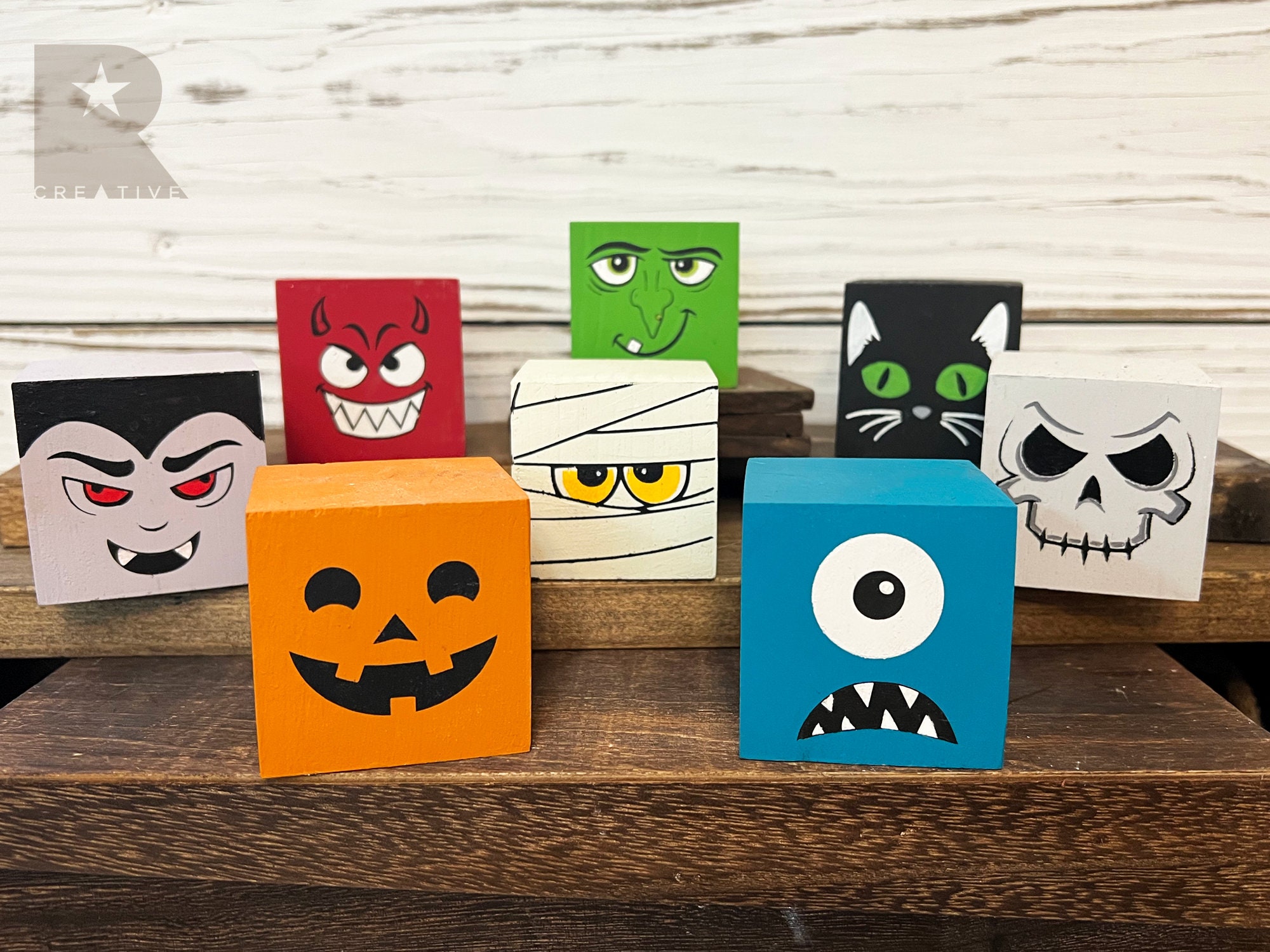 Michelle's Handmade World: Two-Sided Vinyl Glass Block - Halloween