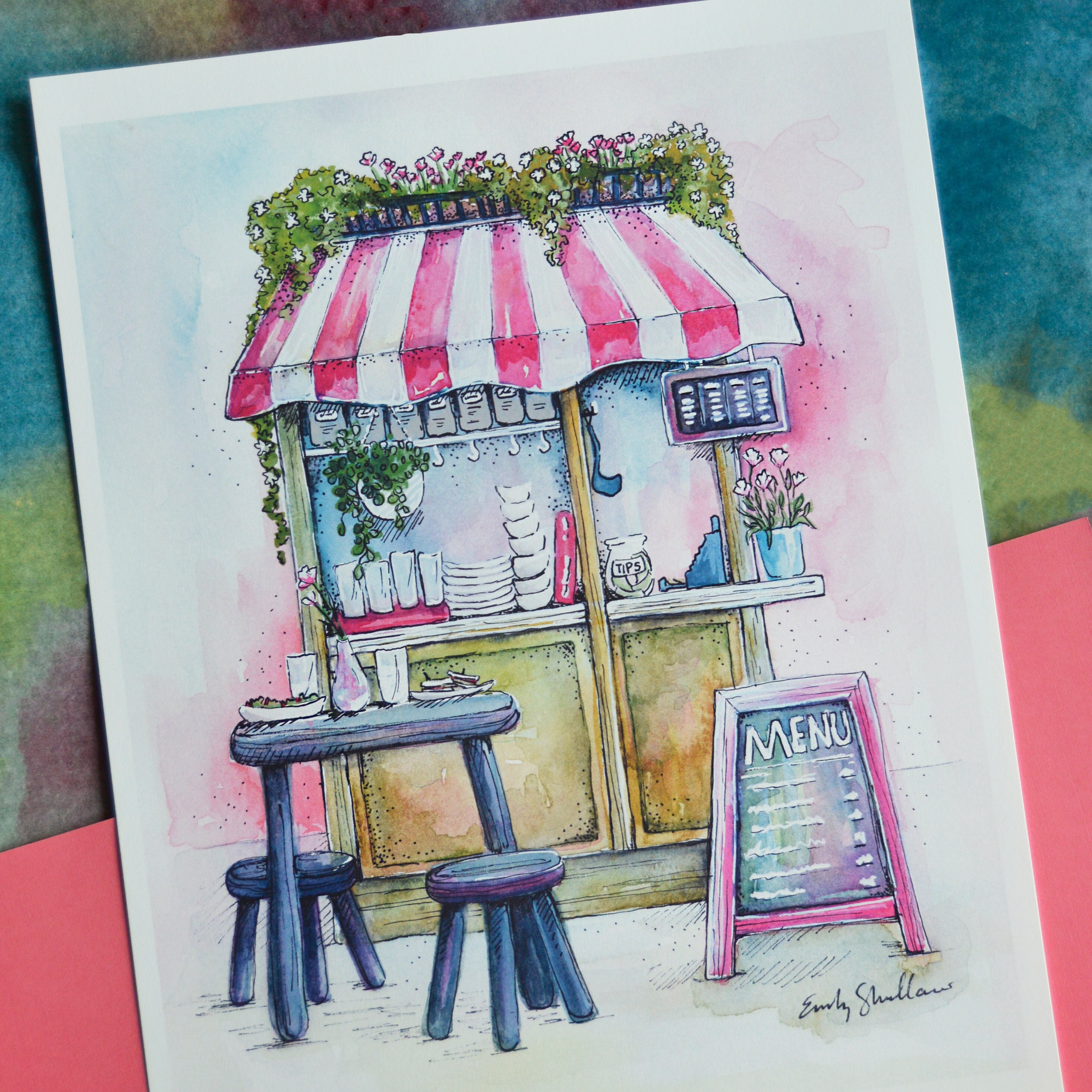 版画 ly painter COFFEE STAND IN THE PAINTER LY | COFFEE STAND IN THE PAINTING 6 (2019) | MutualArt