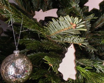Set of Christmas tree decorations