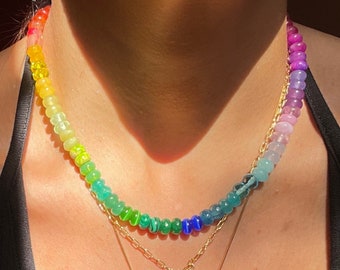 Skittlita - Skittles, Taste the Rainbow Gemstone Candy Necklace