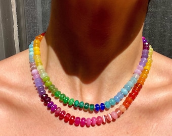 Skittles Taste the Rainbow Gemstone Candy Necklace