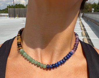 Gift Shop Rock Bin Beaded Candy Necklace | Sterling Silver | 16”
