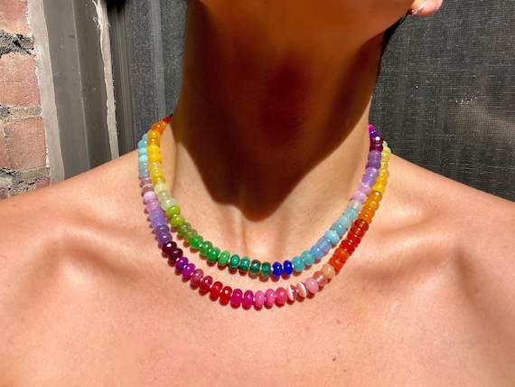 rainbow candy necklace