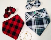 Mommy and me bandana bibs and scrunchies