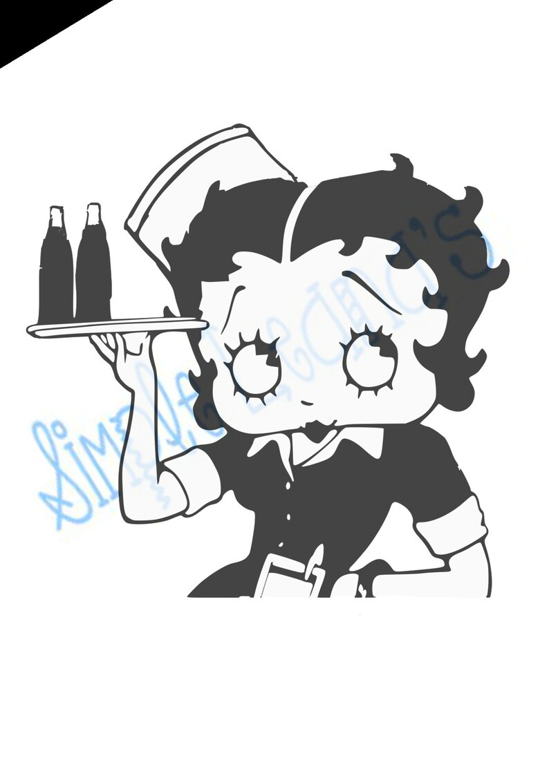 Download Jpg Png And Svg Digital Download Files Vintage Betty Boop Waitress With Cola Image Files Compatible With Cricut Design Space Art Collectibles Prints Delage Com Br