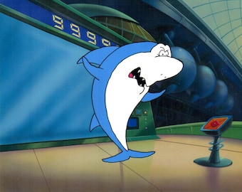 Hanna Barbera Jabberjaw Hand Painted Animation Cel Art Reproduction