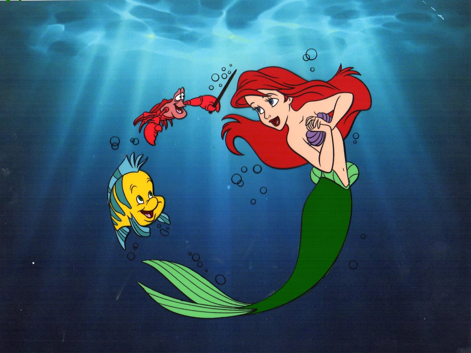 Ariel Sebastian and Flounder the Little Mermaid Hand Painted Etsy