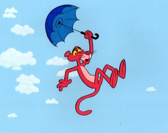 The Pink Panther Hand Painted Animation Cel Art Reproduction