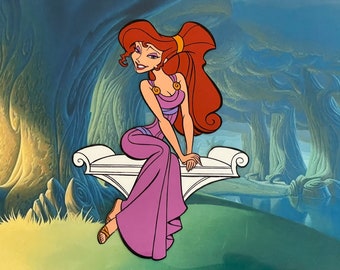 Hercules Meg Hand Painted Animation Cel Art Reproduction