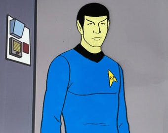 Star Trek Me. Spock Hand Painted Animation Cel Art Reproduction