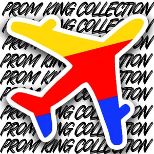 Sticker vliegtuig zuidwest