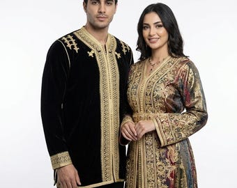 Handmade Moroccan Jabador Tunic – Cotton-Wool Blend with Traditional Atlas Mountain Embroidery