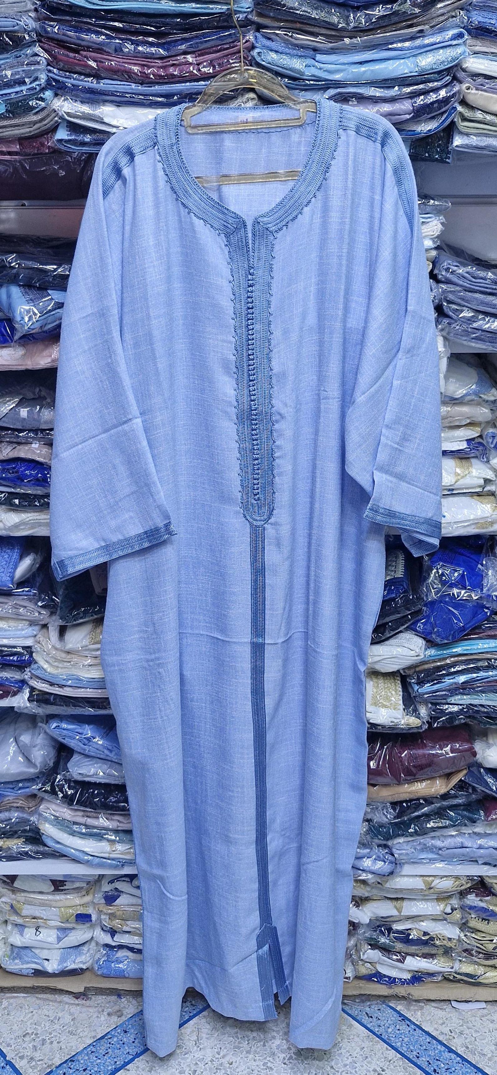 Moroccan Robe Moroccan Djellaba for Men | Handmade Kaftan | Long Moroccan Robe ...