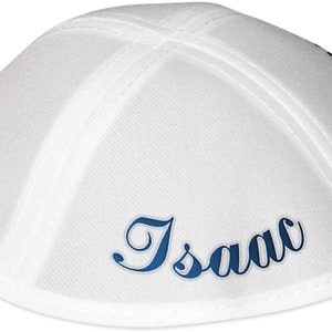 Kippah biała na każdą okazję. Bar Micwa, wesele, urodziny, wydarzenia, organizacje