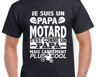 Personalized t-shirt man "I'm a biker dad..." T-Shirt motorcycle biker Bike Biker gift idea