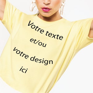 Camiseta personalizada - camiseta unisex orgánica - añadir su texto y o logotipo - personalización, personalización, diseño en la ropa