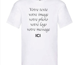 T-shirt personalizzata in poliestere ritoccato cotone unisex