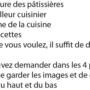 Tablier de cuisine personnalisable pas cher de couleur blanc pour homme et pour femme image 7