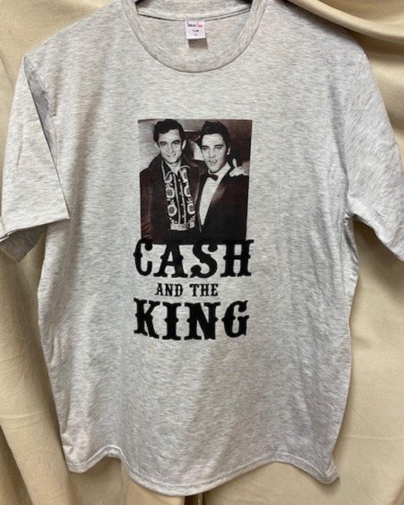 Johnny cash and elvis t shirt sales