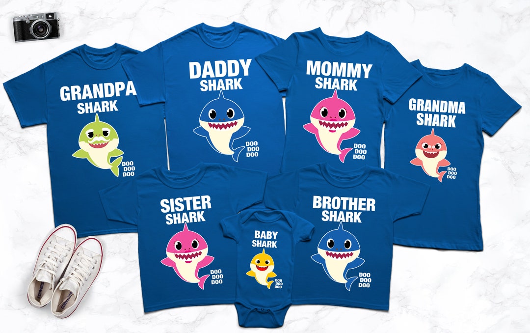 Custom Personalized Baby Shark Family Shirts Perfect for Etsy