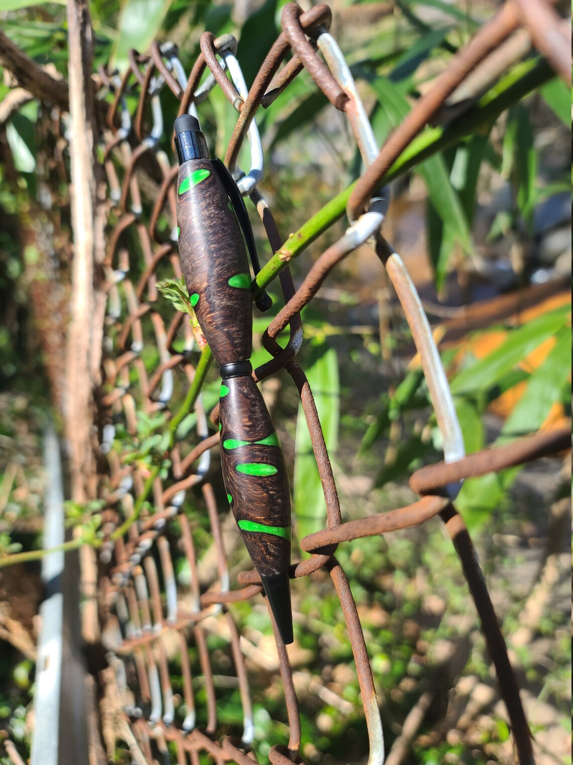 Handmade Resin and Banksia Pod Slimline Pen in Black Chrome Etsy UK