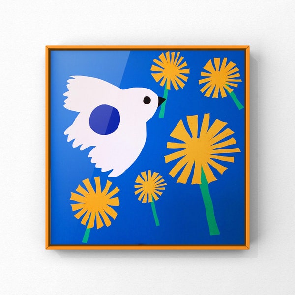 Flying Birds Wall Art Etsy UK