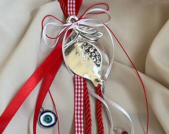 2024 New Year’s Lucky Charm Greek Gouri New Year’s Charm Good Luck Evil Eye Pomegranate New Home Gift